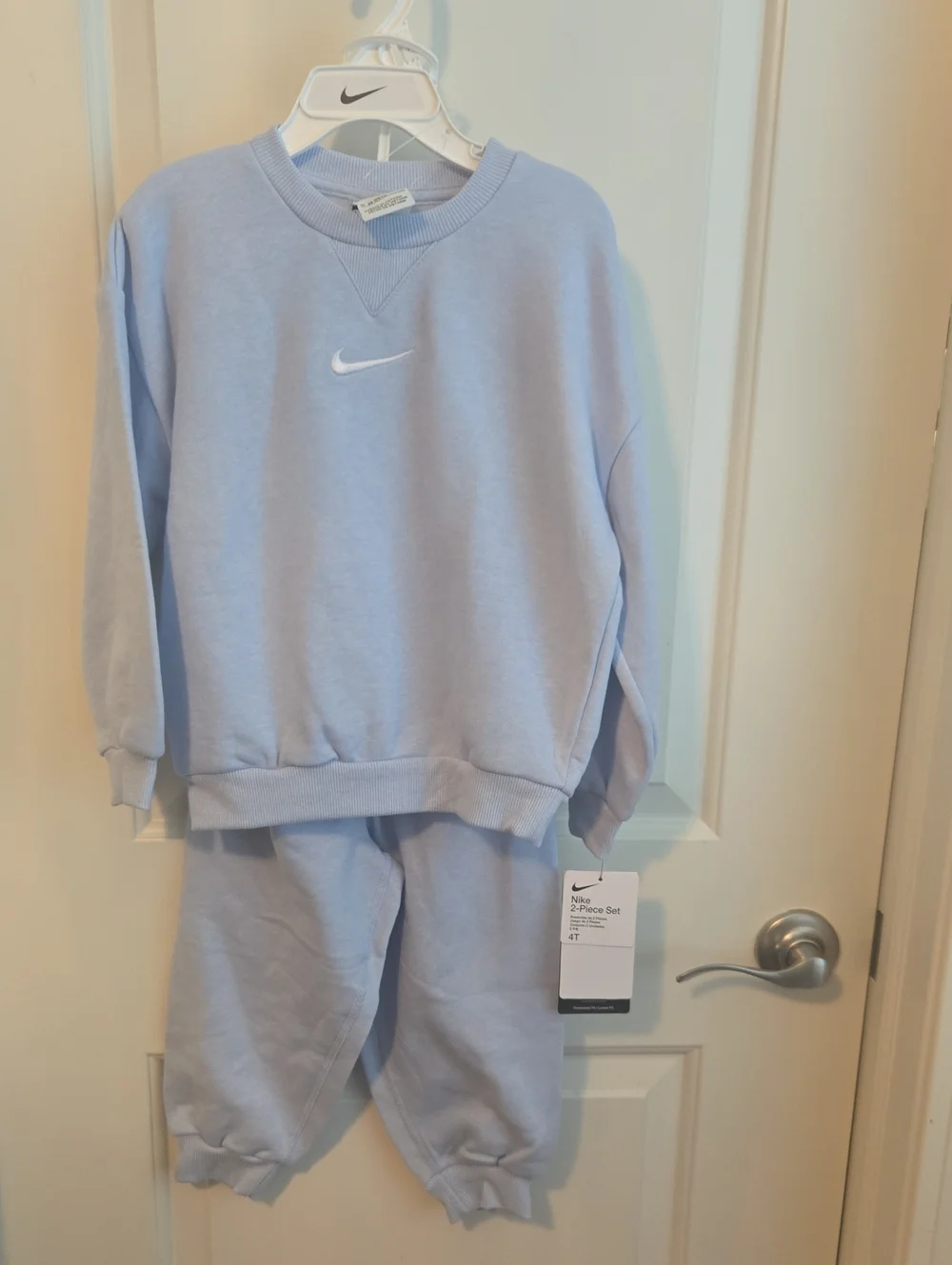 Nike Kids Pastel Blue Sweatshirt and Jogger Set